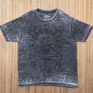 VTG‎ Y2K Helix Men's XL Graphic Print Short Sleeve T-shirt Gray Affliction Style